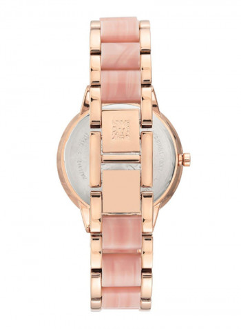 Women's Trend Water Resistance Metal Analog Watch AK1412PKRG