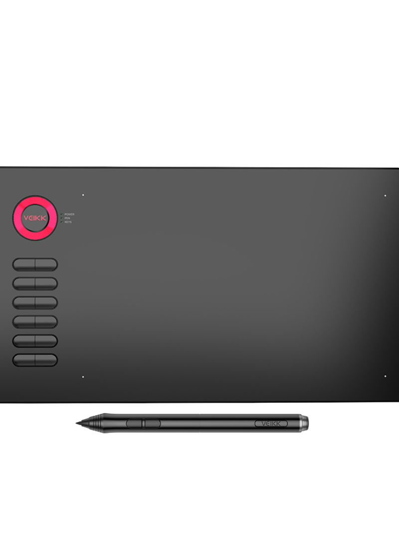 A15Pro Type-C Digital Drawing Graphic Tablet With Charge-Free Passive Pen Black