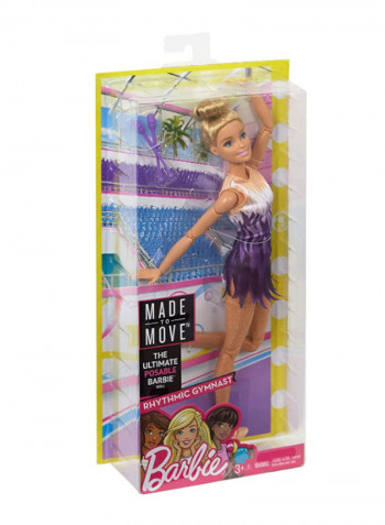 Made To Move Rhythmic Gymnast Doll FJB18 32.4 x 16.5cm