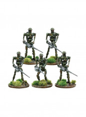 5-Piece British Automated Infantry Figure Set For Konflikt 47 28millimeter