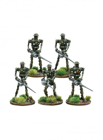 5-Piece British Automated Infantry Figure Set For Konflikt 47 28millimeter