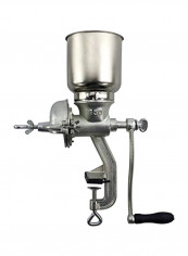 Cast Iron Grain Mill Silver/Black 17x8x5.8inch