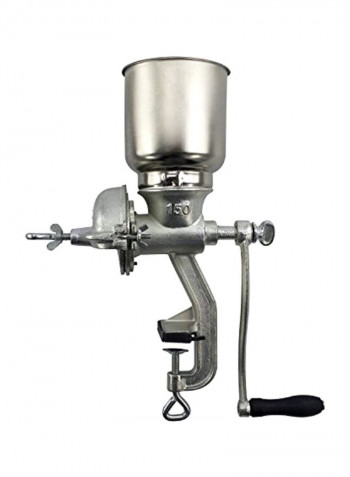 Cast Iron Grain Mill Silver/Black 17x8x5.8inch