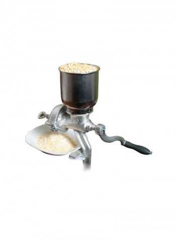 Cast Iron Grain Mill Silver/Black 17x8x5.8inch