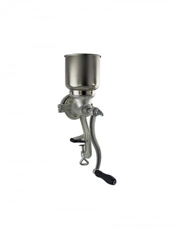 Cast Iron Grain Mill Silver/Black 17x8x5.8inch