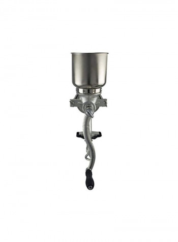 Cast Iron Grain Mill Silver/Black 17x8x5.8inch