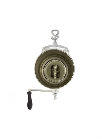 Cast Iron Grain Mill Silver/Black 17x8x5.8inch