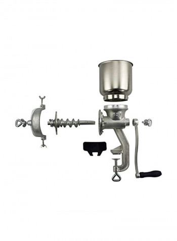 Cast Iron Grain Mill Silver/Black 17x8x5.8inch