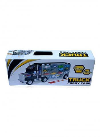 13-Piece Huge Long Haul Garage Truck With Stylish Racing Cars