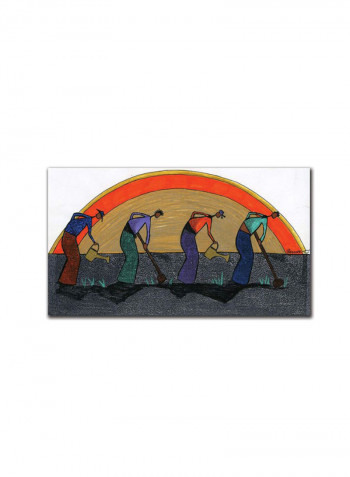 The Harvest Canvas Wall Art multicolour 10 x 19inch