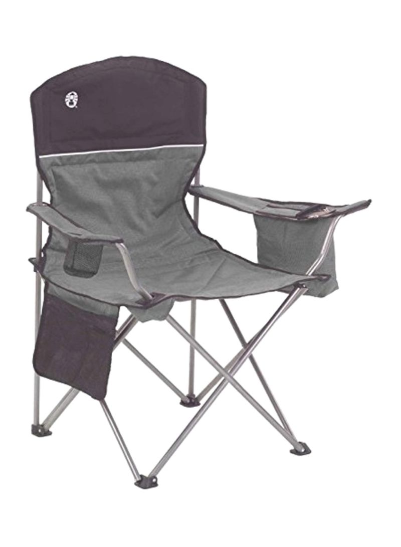 Portable Camping Quad Chair With 4-Can Cooler