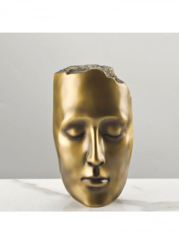 Decorative Face Mask Sculpture Gold