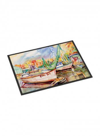 Sailboat Cindy Sue Indoor/Outdoor Mat Multicolour 24 x 36inch