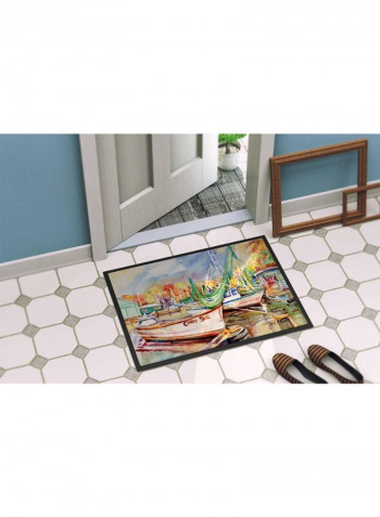 Sailboat Cindy Sue Indoor/Outdoor Mat Multicolour 24 x 36inch