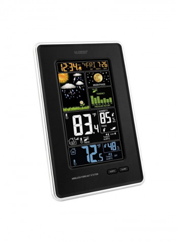 Vertical Wireless Color Weather Station With Pressure, Black Black 6.16 x 0.925 x 9.65inch
