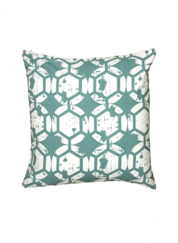 Printed Decorative Pillow Teal/White 20x20inch