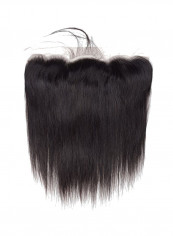 Brazilian Straight Human Hair Extension With Lace Closure Black 10inch