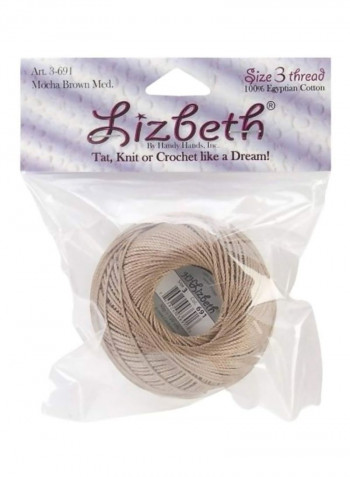 Lizbeth Cordonnet Roll Mocha Brown