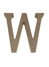 Blank Serif Letter W Gold