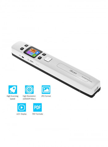 High Speed Handheld Scanner White