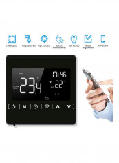 Wi-Fi Smart Thermostat Weekly Programmable Thermostat Black