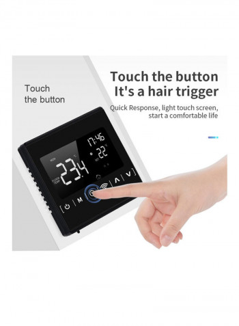 Wi-Fi Smart Thermostat Weekly Programmable Thermostat Black