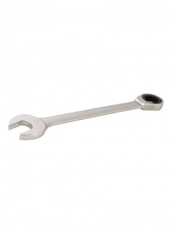 Fixed Head Ratchet Spanner Silver 32millimeter