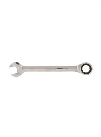 Fixed Head Ratchet Spanner Silver 32millimeter