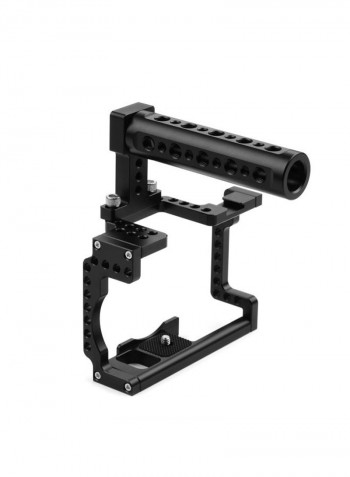 Camera Cage with Grip Handle Black