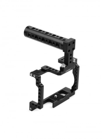 Camera Cage with Grip Handle Black