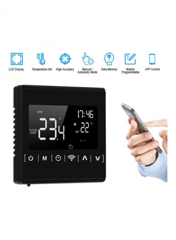 Digital Wi-Fi Smart Thermostat Black