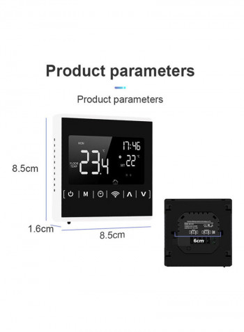 Digital Wi-Fi Smart Thermostat Black