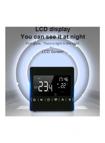 Digital Wi-Fi Smart Thermostat Black