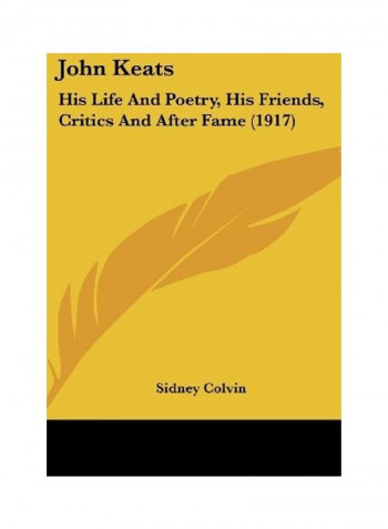 John Keats Hardcover English by Sidney Colvin