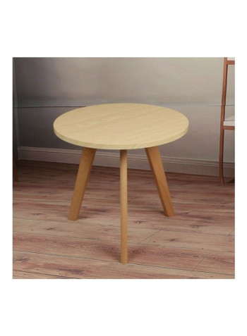 Round Tea Table Brown