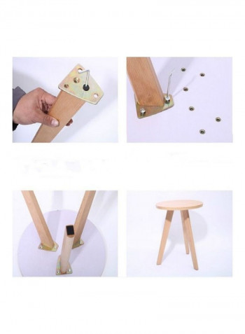 Round Tea Table Brown