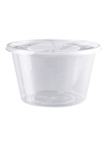 50-Piece Reusable Microwavable Food Containers Clear 42.1x14x14centimeter