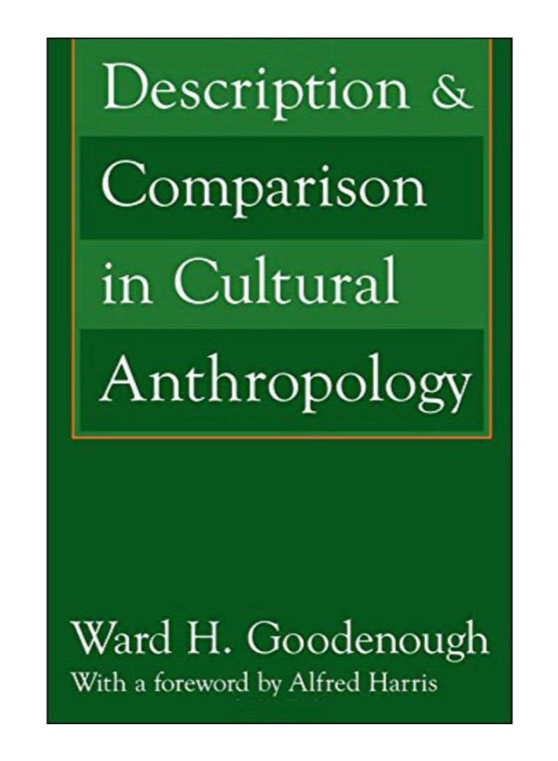 Description And Comparison In Cultural Anthropology Paperback 1st Edition