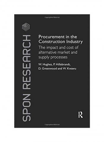 Procurement In The Construction Industry Paperback