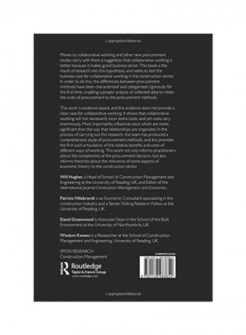 Procurement In The Construction Industry Paperback