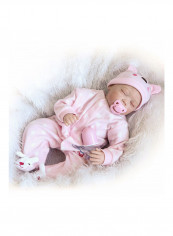 Reborn Baby Doll With Feeding Bottle And Teether 47 x 14 x 23centimeter