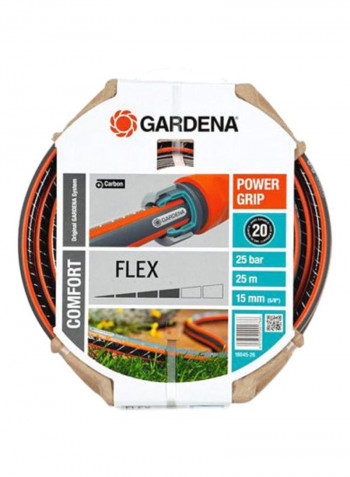 Power Grip Garden Hose Orange/Black 25meter