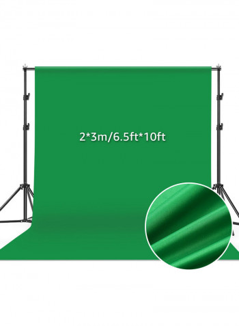 3-Piece Backdrop Clamp With Screen Green