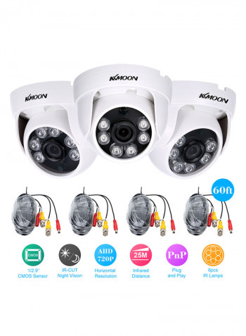 Wireless WiFi IP Night Vision Surveillance Camera White 2.2kg