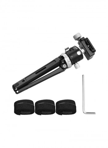 Desktop Mini Travel Tripod With Panoramic Ball Head Black/Grey