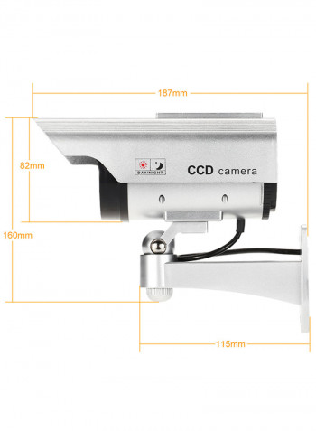 LED Light Simulation Dummy Bullet Camera Silver 0.384kg