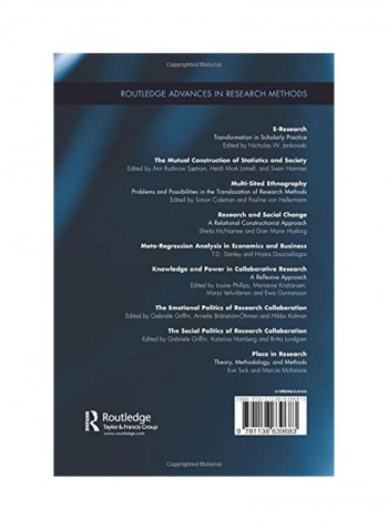 Place In Research: Theory, Methodology, And Methods Paperback