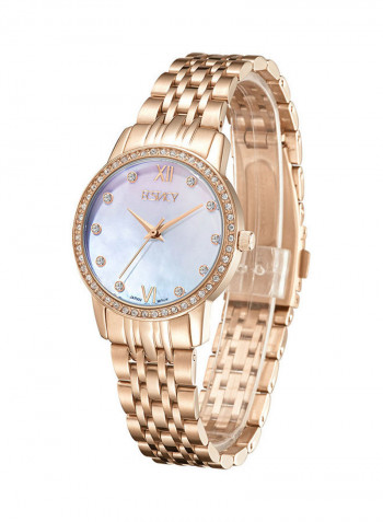 Women's Stainless Steel Strap Analog Wrist Watch