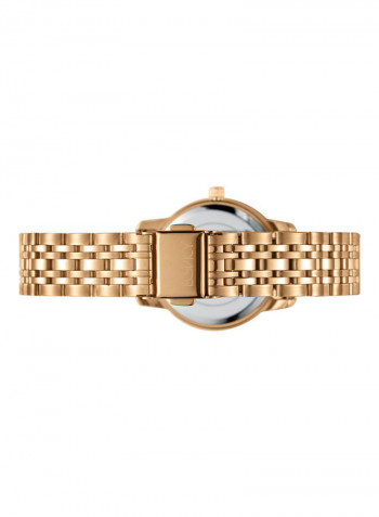 Women's Stainless Steel Strap Analog Wrist Watch