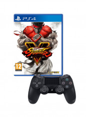 لعبة الفيديو 'Street Fighter V' من كابكوم مع ذراع تحكم لاسلكي دوال شوك 4 - بلاي ستيشن 4 (PS4)